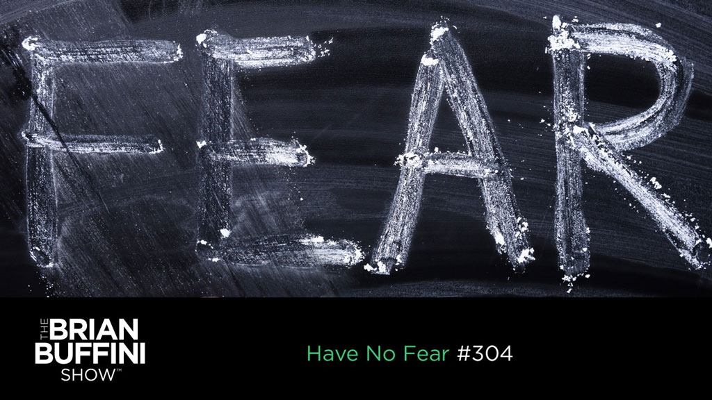 A large Fear word written on black board